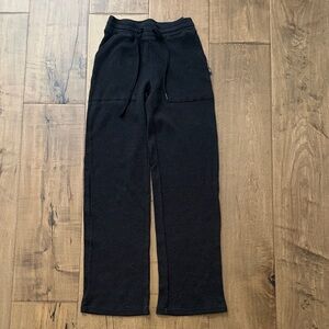 TNA Aritzia black waffle pants regular length size 2X small